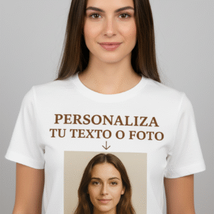 camiseta personalizada con tu foto o frase – unisex gildan 5000 | impresión frontal | regalo original y exclusivo