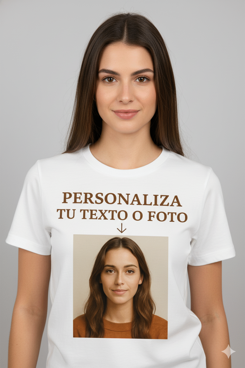 camiseta personalizada con tu foto o frase – unisex gildan 5000 | impresión frontal | regalo original y exclusivo