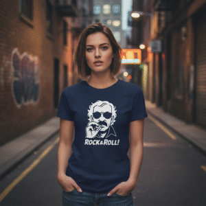 camiseta gildan 5000 – rock & roll! – estilo minimalista con actitud rebelde camiseta gildan 5000 – rock & roll! – estilo minimalista con actitud rebelde