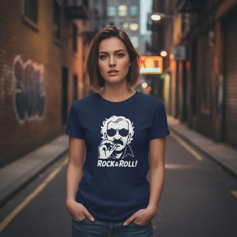 camiseta gildan 5000 – rock & roll! – estilo minimalista con actitud rebelde