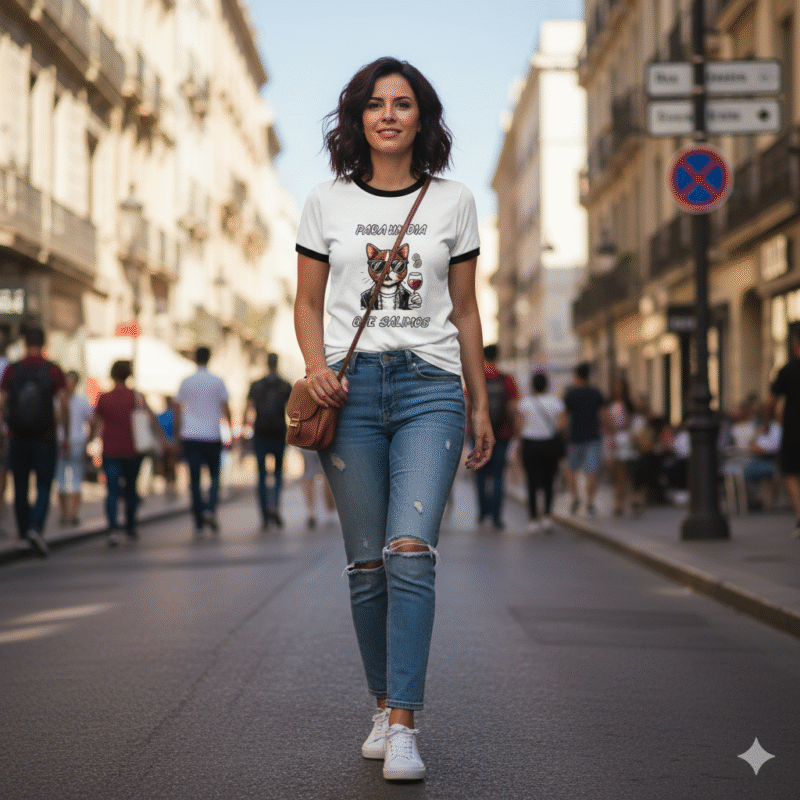 camiseta unisex ringer