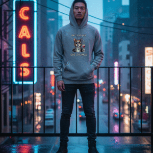 sudadera con capucha unisex prémium ¡para un dia que salimos! | laneseven ls13001