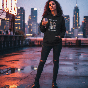 sudadera con capucha unisex prémium ¡para un dia que salimos! | laneseven ls13001