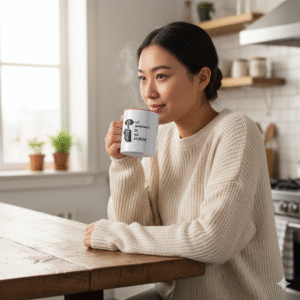 taza de 11 oz de cerámica blanca con color en el interior, lo importante es no aturdir frase ironica diseño minimalista regalo original taza de 11 oz de cerámica blanca con color en el interior, lo importante es no aturdir frase ironica diseño minimalista regalo original