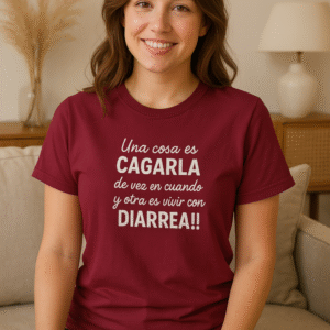 camiseta divertida “una cosa es cagarla…” | humor sarcástico español | 100 % algodón premium | regalo original unisex camiseta divertida “una cosa es cagarla…” | humor sarcástico español | 100 % algodón premium | regalo original unisex