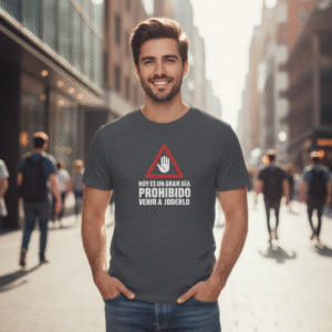 camiseta gildan 5000 – hoy es un gran dia – diseño divertido y atrevido